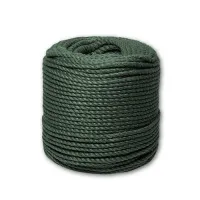 Канат джутовый ДТ тросовой свивки d. 10 мм зеленый