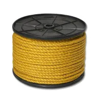Канат джутовый ДТ тросовой свивки d.   8 мм желтый на кат. 200 мм