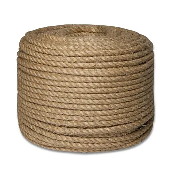 Канатик джутовый крученый 4-прядн.d.  6 мм